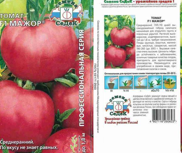 Урожайным сортом помидор считается томат Мажор F1