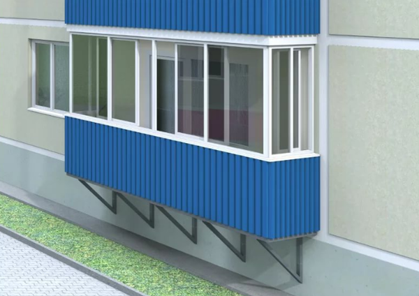 Балкон – это площадка, выступающая из плоскости фасада дома
