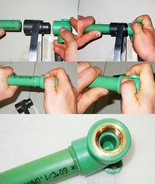 Пошаговая инструкция пайки полипропиленовых труб