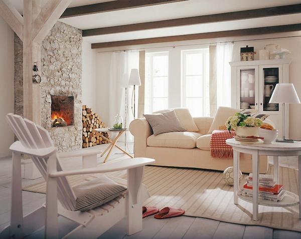 Если вы решили оформлять гостиную в скандинавском стиле, тогда для отделки комнаты лучше использовать только натуральные материалы, которые являются экологичными и безопасными