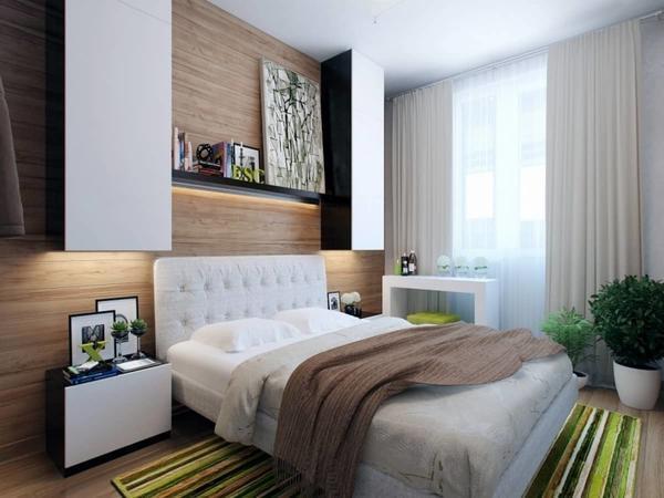 Для спальной комнаты небольших размеров лучше всего подбирать стильную мебель-трансформер