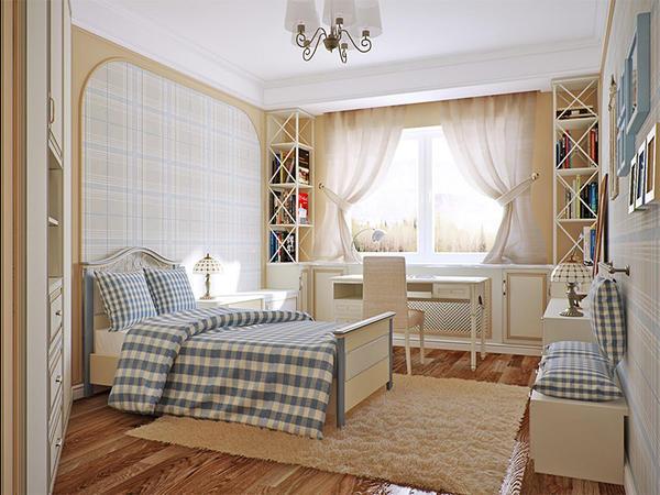 Мягкий и стильный ковер под цвет штор - это отличное решение для уютной спальни