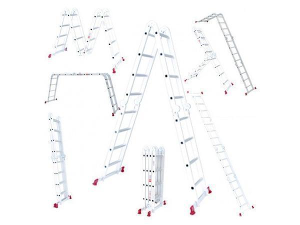 Для проведения ремонтных работ в домашних условиях специалисты рекомендуют выбирать лестницу Intertool 0028, которая легко и быстро трансформируется 