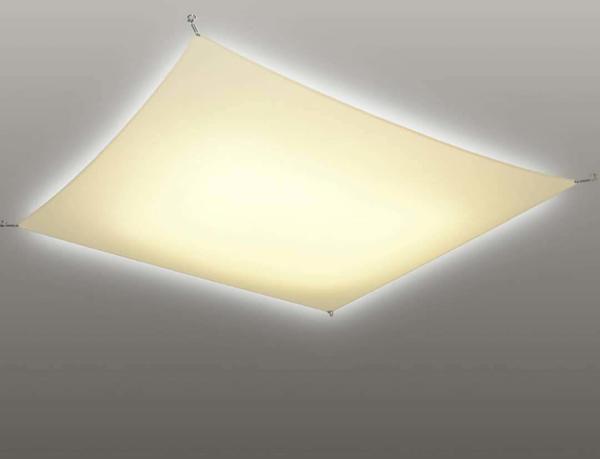 В плоских люстрах можно использовать все три типа лампочек: галогенные, люминесцентные, светодиодные 