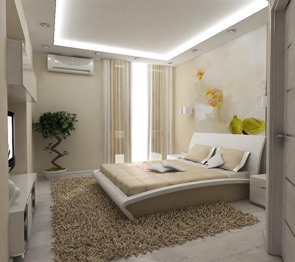 Спальные комнаты лучше оформлять в светлых тонах