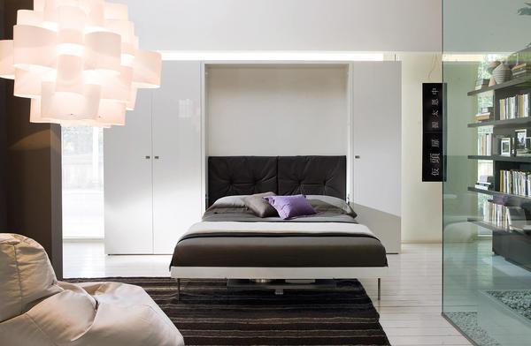 Встроенная кровать — отличный способ сэкономить драгоценное пространство