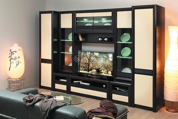 Комбинированная мебель уже давно завоевала популярность среди потребителей, поскольку это оптимальный вариант для гостиной комнаты