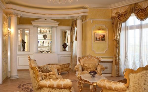 Правильное сочетание обоев с мебелью в классическом интерьере сделает комнату эксклюзивной и красивой