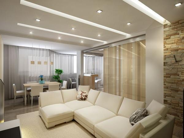 Качественные осветительные приборы способны сделать интерьер гостиной уютным и комфортным