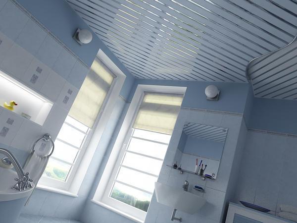 Реечный потолок - лучшее решение для оформления ванной комнаты, благодаря своей повышенной влагоустойчивости и красивому внешнему виду