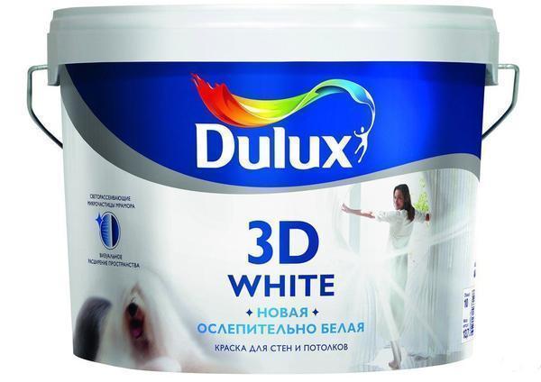 Краска марки Dulux быстро сохнет, имеет длительный срок эксплуатации, создает прочное матовое покрытие