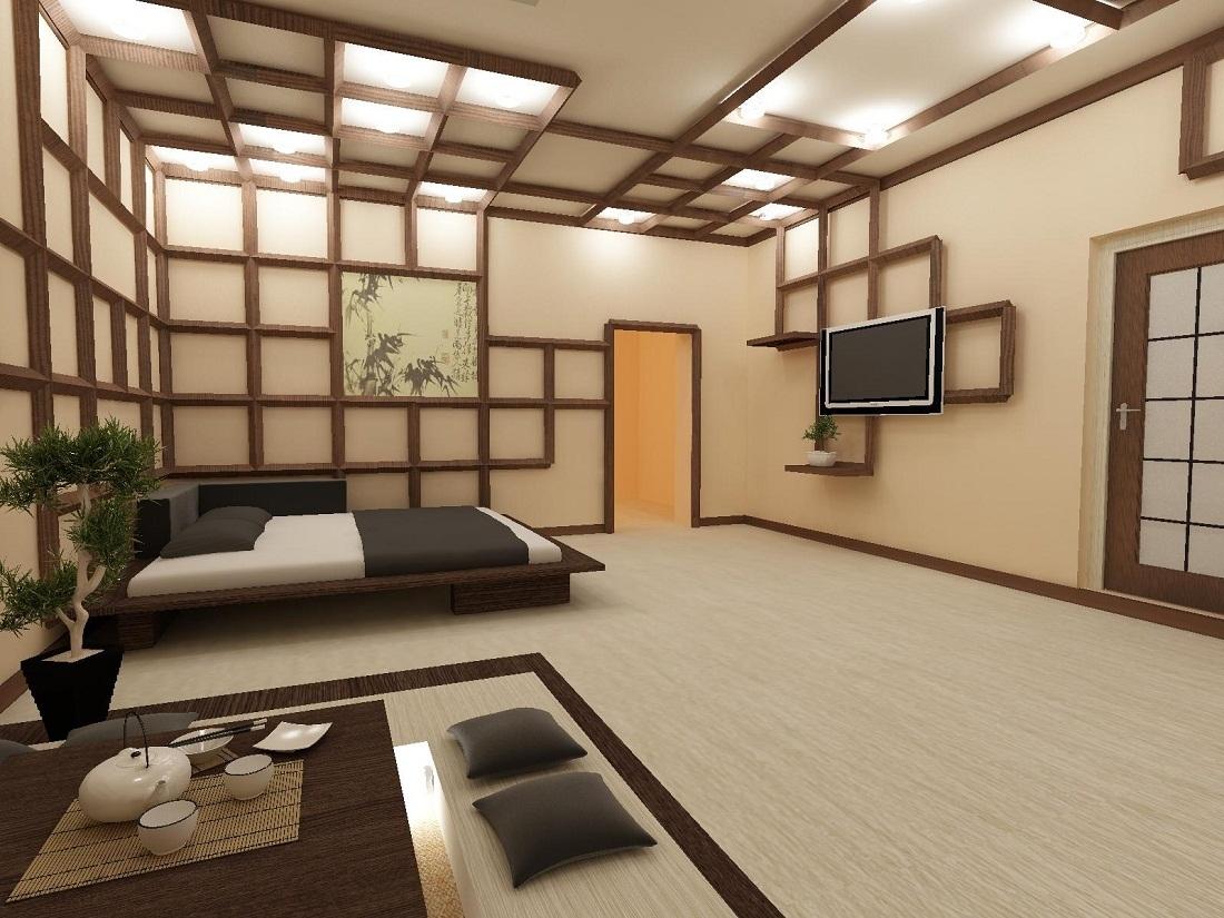 дизайн комнаты в японском стиле