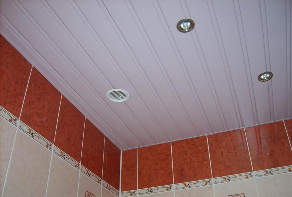 как делать реечный потолок в ванной комнате