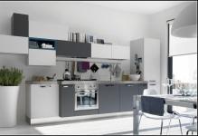 grey-kitchen-cabinets-with-white-appliances