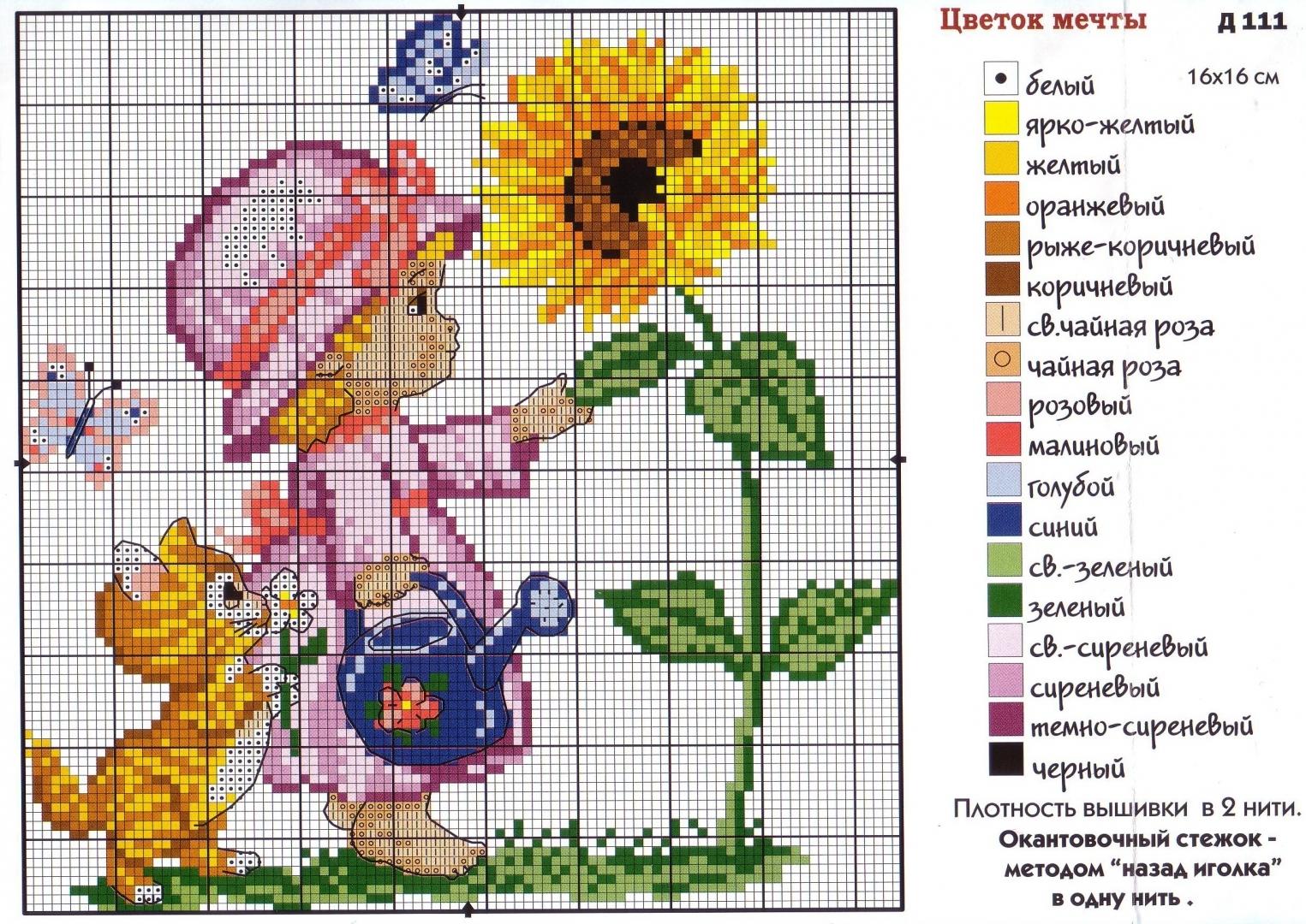 Схема вышивки для ребенка