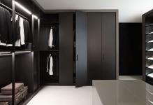 great-black-solid-polished-wardrobe-design-pertaining-to-black-closet-doors