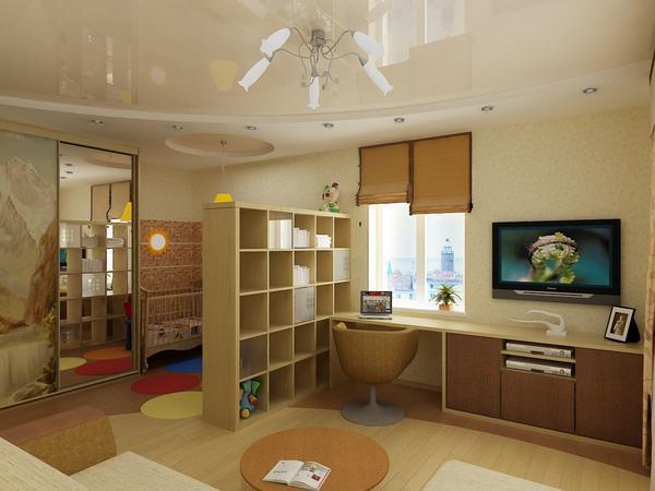 Сделать гостиную-детскую уютной и функциональной можно благодаря практичной и компактной мебели