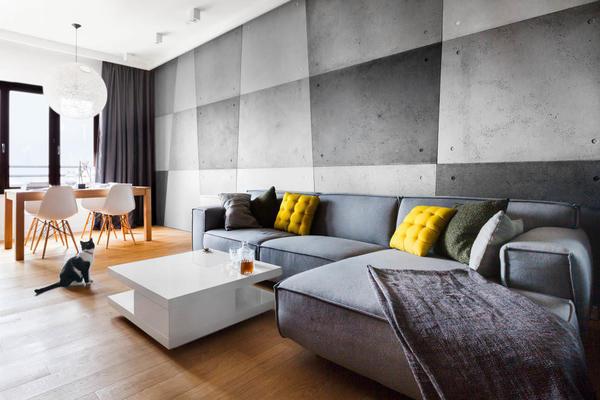 Сделать гостевую комнату уютной и креативной можно при помощи комбинации серого с другими цветовыми гаммами 