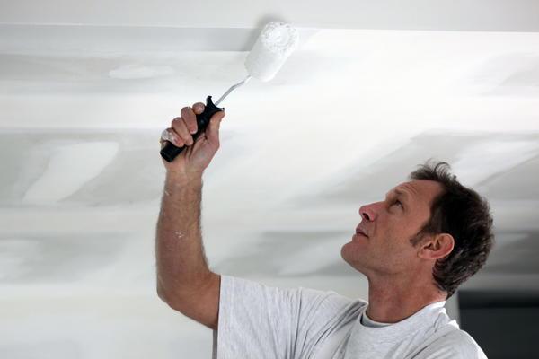Перед нанесением водоэмульсионной краски на потолок из гипсокартона необходимо внимательно ознакомиться с инструкцией производителя