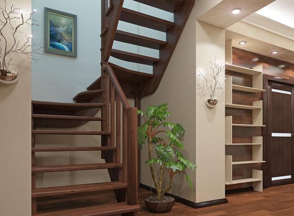 Выбирать готовую лестницу необходимо, исходя из дизайна и площади помещения