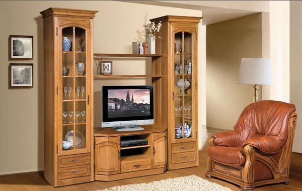 Модульная мебель для гостиной из деревянного массива - это роскошь и экологичность