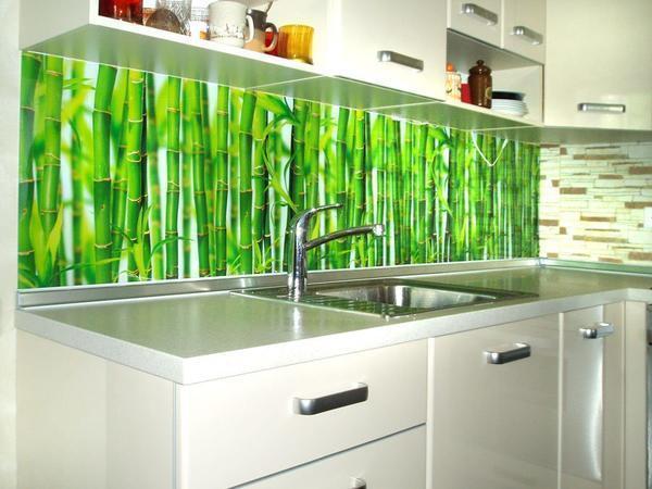 Обои с рисунком бамбука отлично впишутся в интерьер вашей кухни
