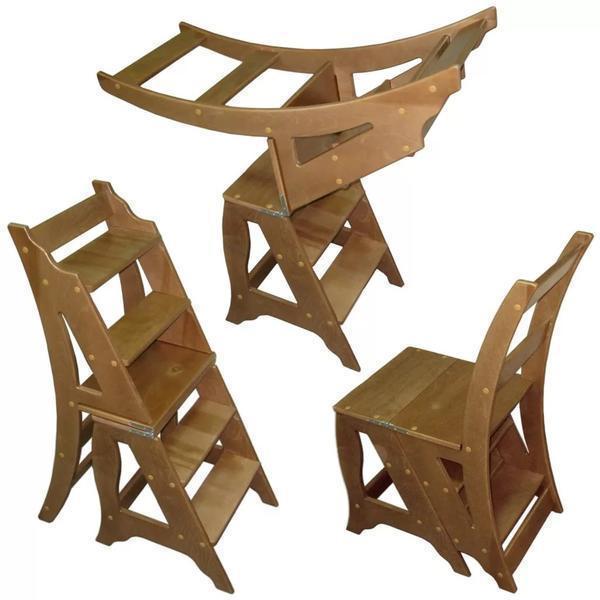 Вариантов стула–стремянки может быть множество, основное различие между ними заключается в конструкции