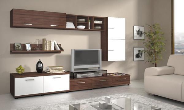 Модульная мебель для гостиной помогает значительно экономить место в комнате