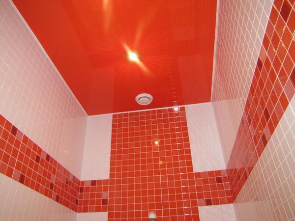 Потолок в ванную варианты 