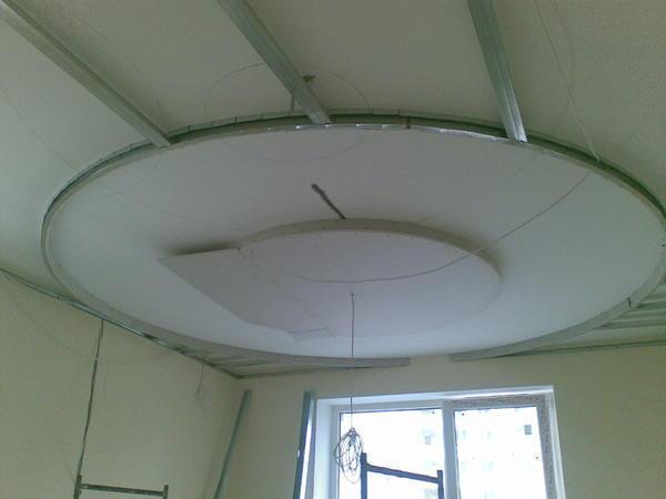 Подвесной потолок из гипсокартона 