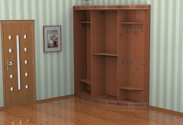 Внутренний дизайн зависит от типа модели и материала, из которого изготовлен шкаф 