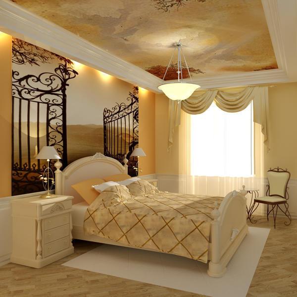 Для того чтобы спальня в классическом стиле выглядела гармоничной, ее нужно оформлять в мягких и нежных цветовых гаммах