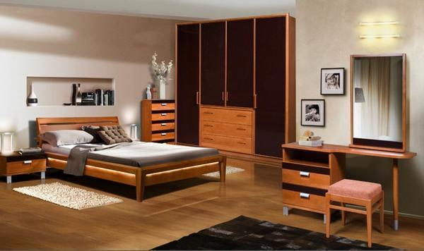 Для стильного оформления спальни лучше подбирать мебель высокого качества