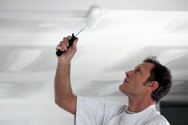 Грунтовка является важным этапом подготовки потолка, так как именно она помогает защитить поверхность от грибка и плесени