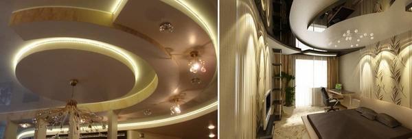 Комбинирование многоуровневого потолка — современный и роскошный метод отделки жилого помещения