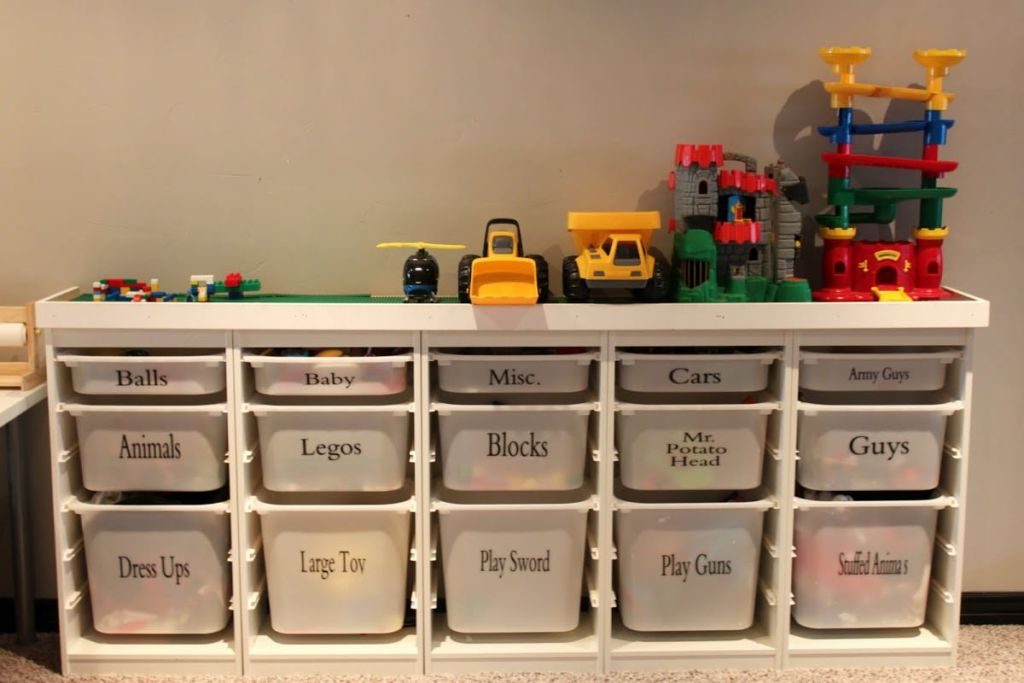 Контейнеры для закрытого типа хранения игрушек