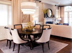 Благодаря широкому разнообразию стилевых направлений в дизайне можно легко подобрать подходящий стиль для столовой-гостиной вне зависимости от формы и размеров