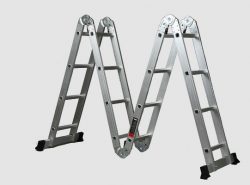 Незаменимой при проведении строительных или ремонтных работ является практичная складная лестница из алюминия