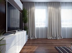 Правильно подобранные шторы помогут подчеркнуть дизайн комнаты